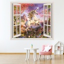 The Unicorn 3D Window Wall Sticker