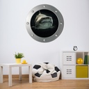 Shark Porthole Wall Sticker