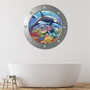 Whale Orca Porthole Wall Sticker