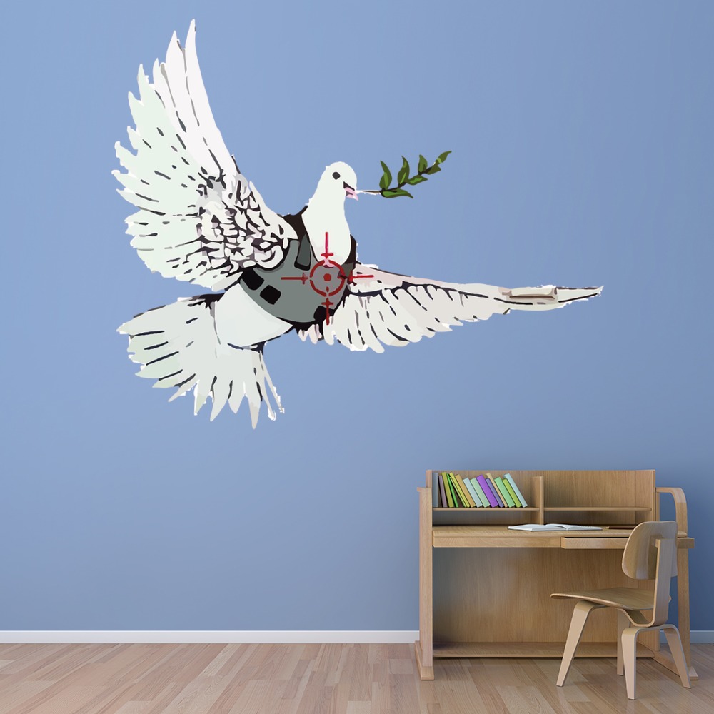 Peace Dove Banksy Wall Sticker