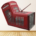 Death Of A Phone Box Banksy Wall Sticker