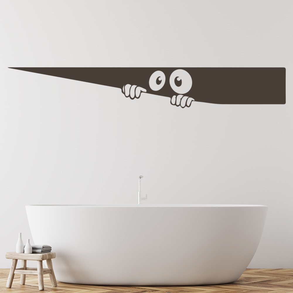 Peek Monster Funny Toilet Wall Sticker