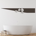 Peek Monster Funny Toilet Wall Sticker
