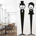 Men & Women Toilet Bathroom Wall Sticker