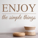 Enjoy The Simple Things Bathroom Wall Sticker
