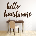 Hello Handsome Barbour Salon Wall Sticker