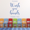 Please Wash Your Hands Toilet Wall Sticker
