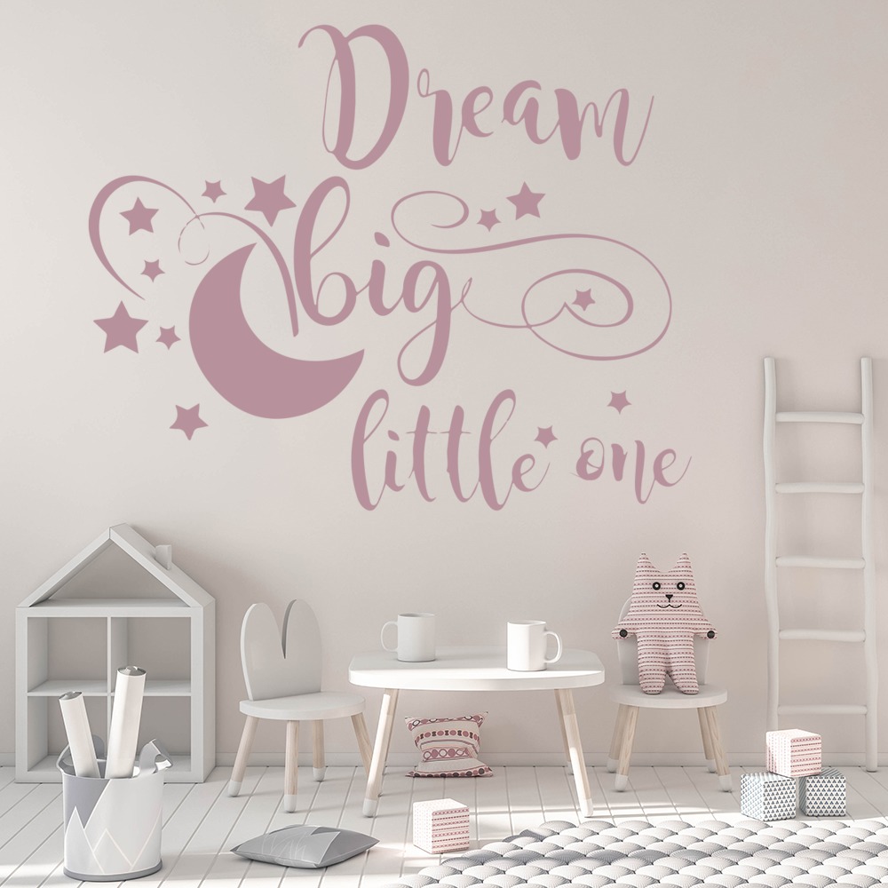 Dream Big Nursery Quote Wall Sticker