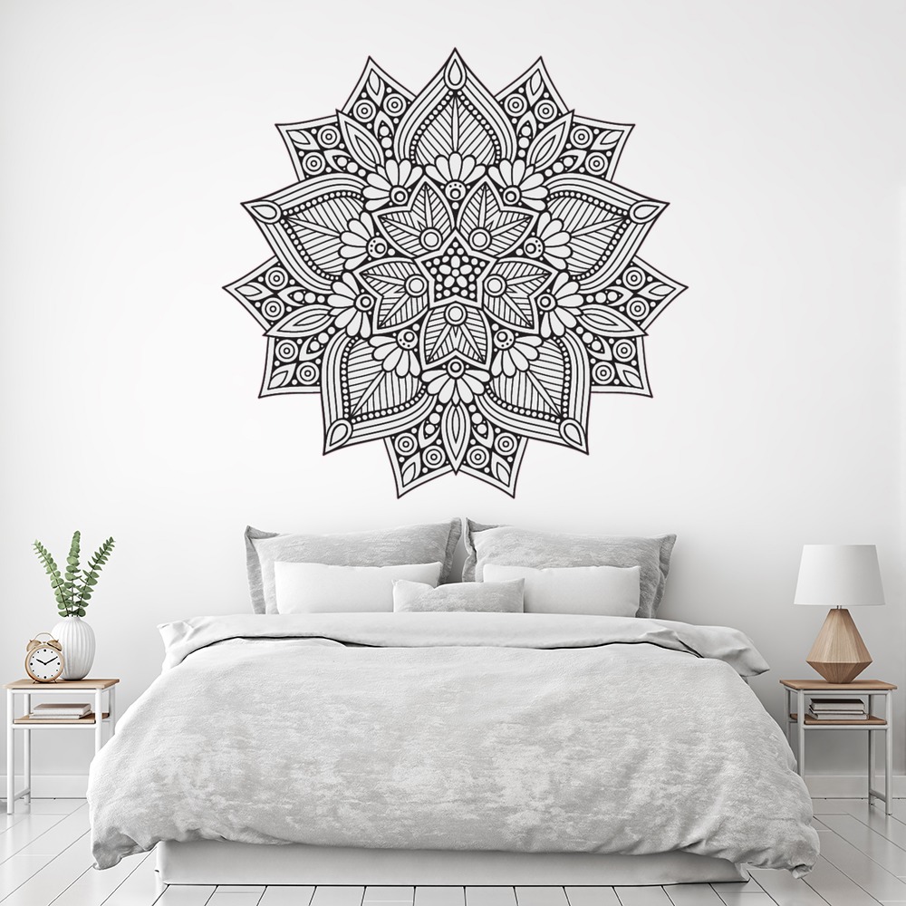 Black & White Mandala Wall Sticker