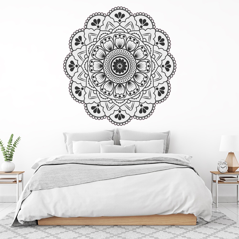 Black & White Mandala 4 Wall Sticker