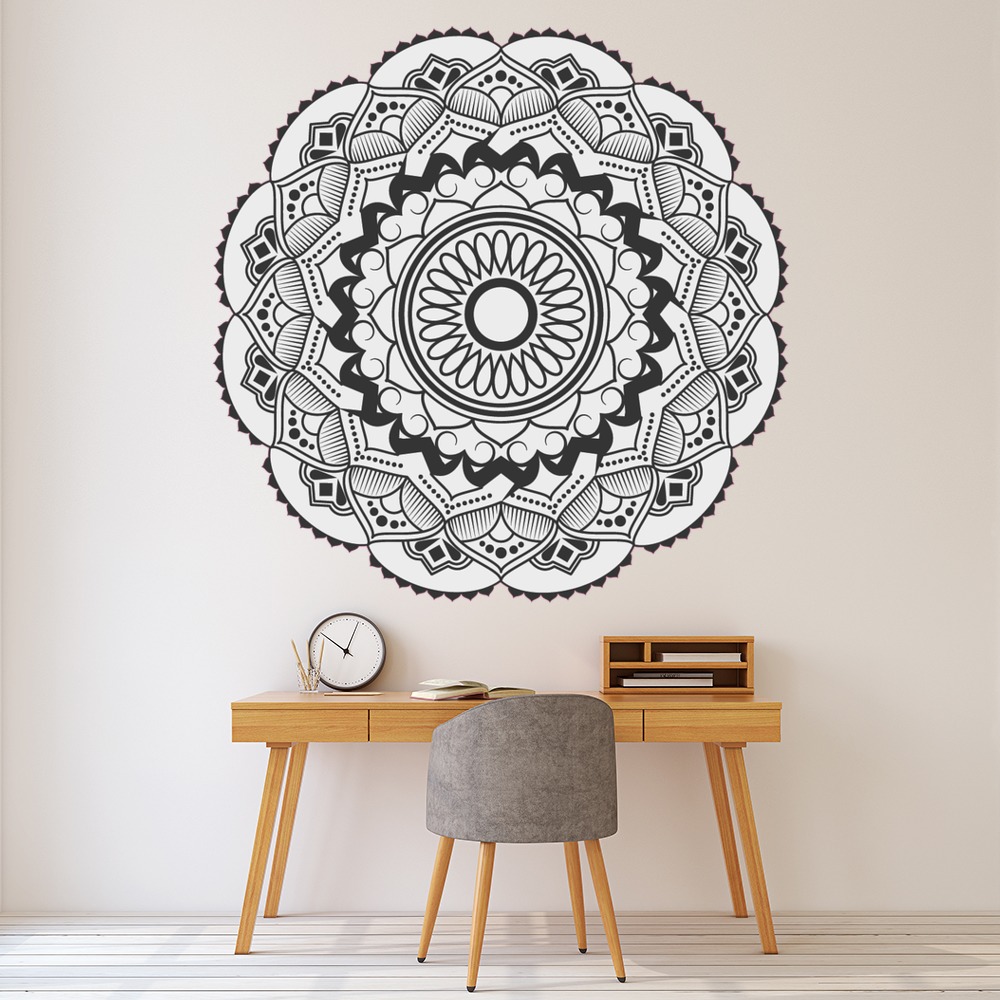 Black & White Mandala 6 Wall Sticker