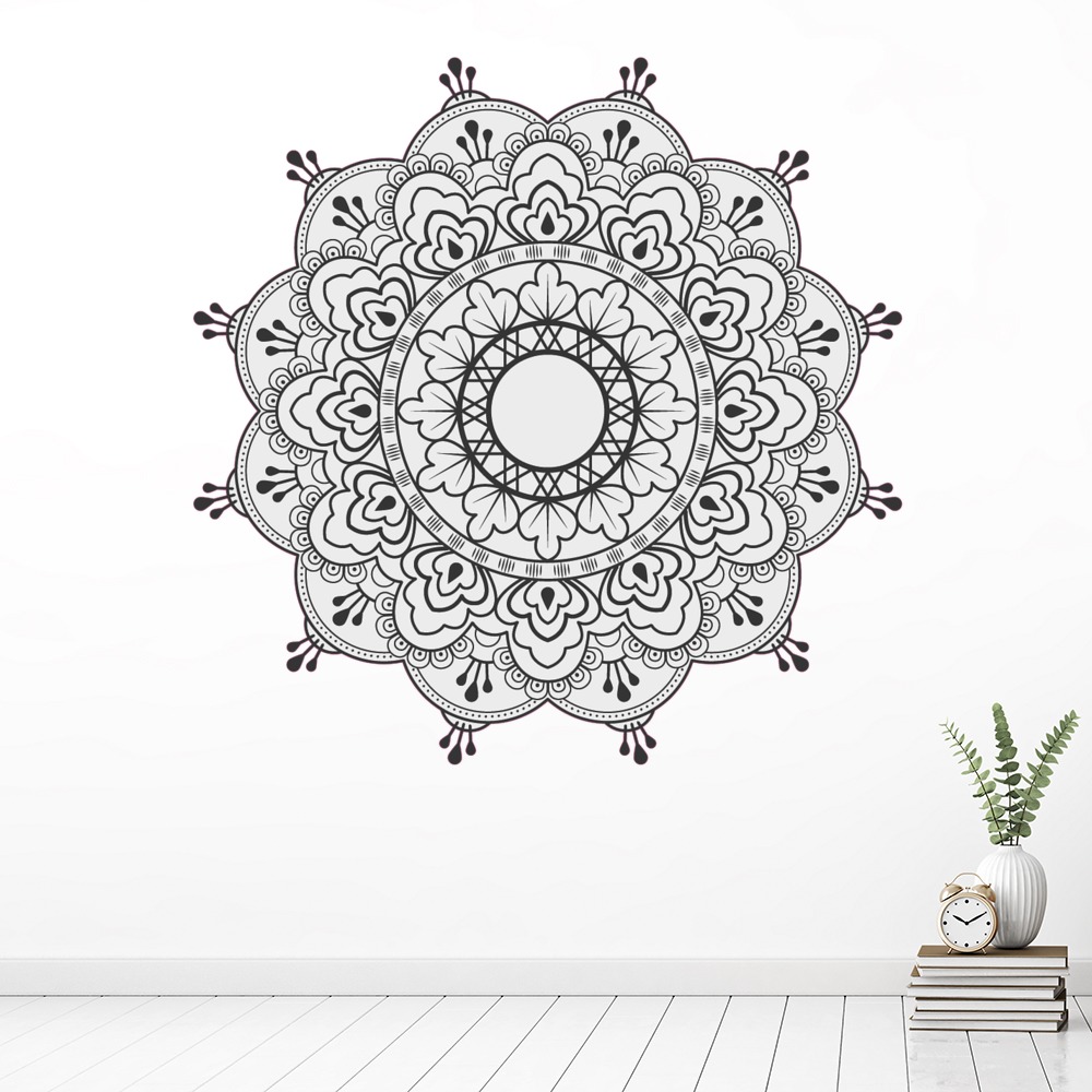 Black & White Mandala 8 Wall Sticker