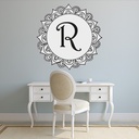 Personalised Initial Mandala Wall Sticker