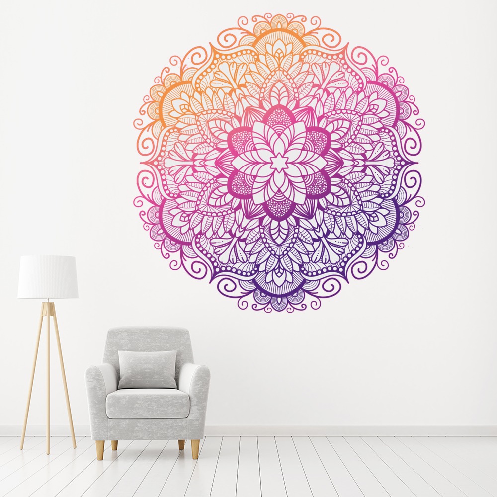 Colourful Mandala Wall Sticker