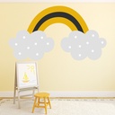Yellow & Grey Rainbow Nursery Wall Sticker