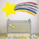Shooting Star Rainbow Wall Sticker