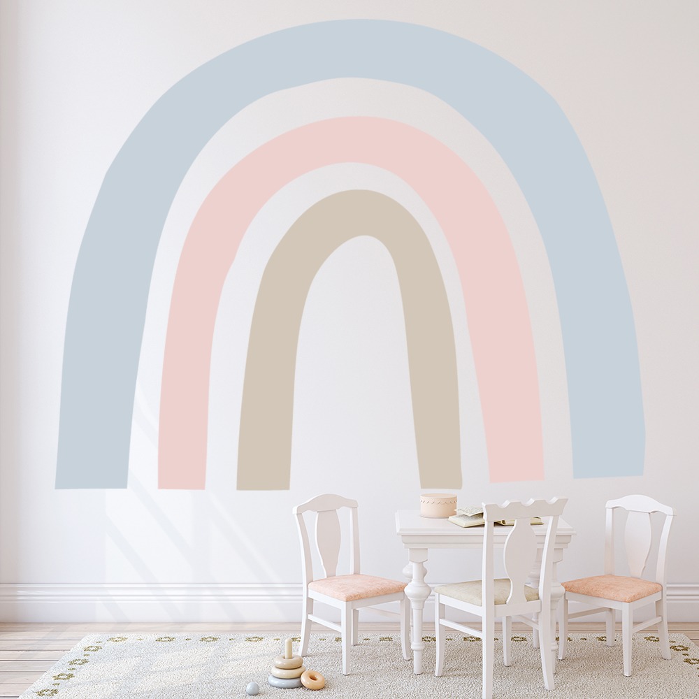 Pastel Rainbow Nursery Wall Sticker
