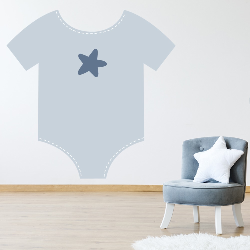 Blue Babygrow Nursery Wall Sticker