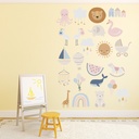Newborn Baby Nursery Wall Sticker Set