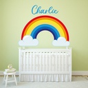 Personalised Name Rainbow Nursery Wall Sticker
