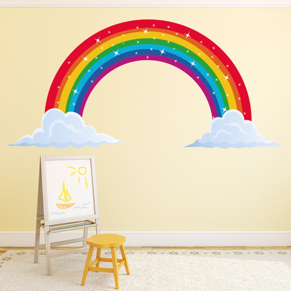 Classic Rainbow Childrens Wall Sticker
