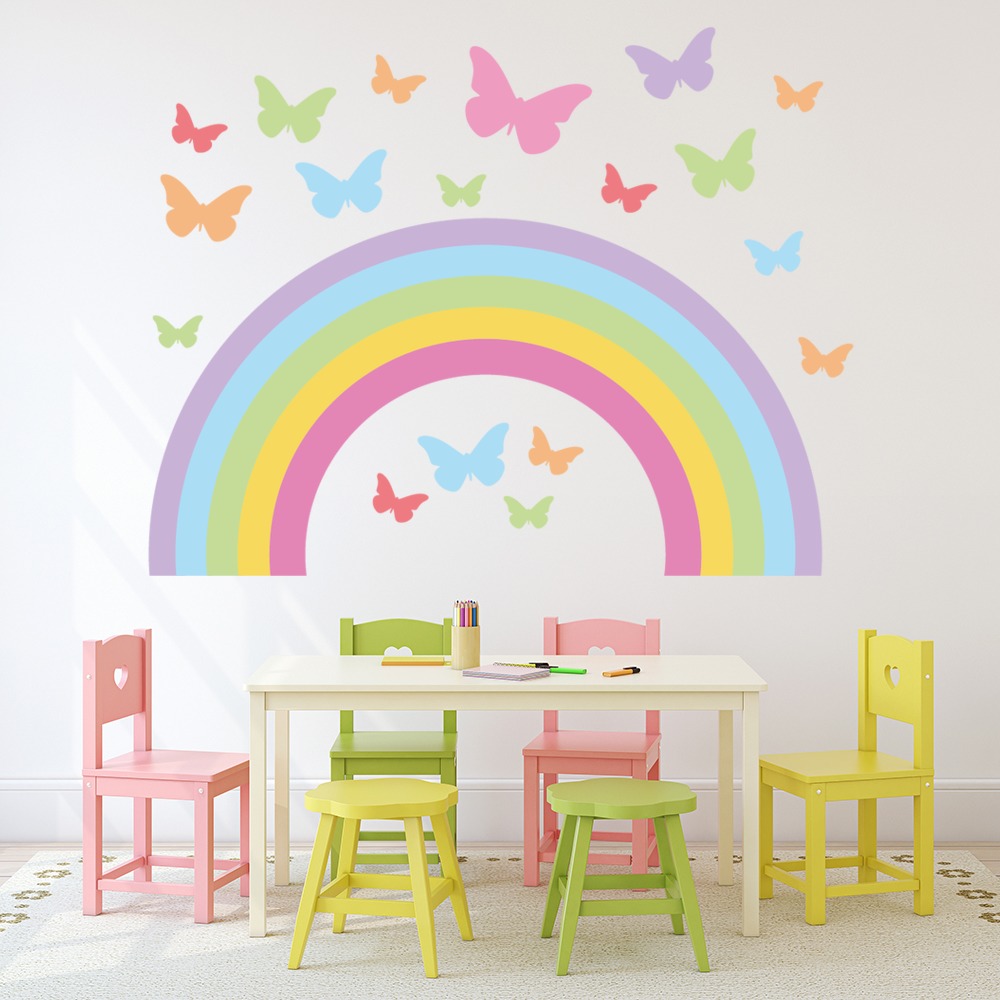 Butterfly Rainbow Wall Sticker