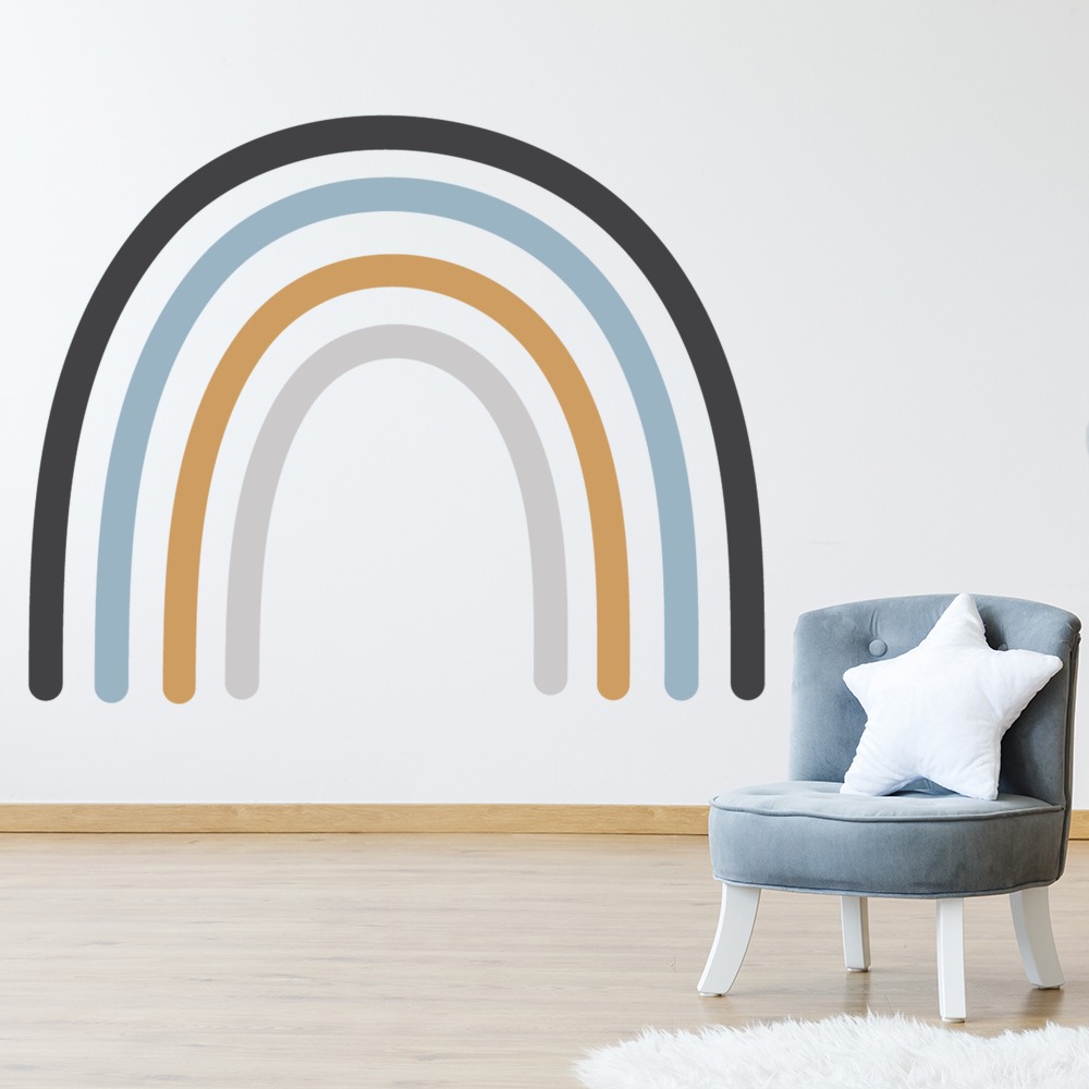 Blue Rainbow Nursery Wall Sticker