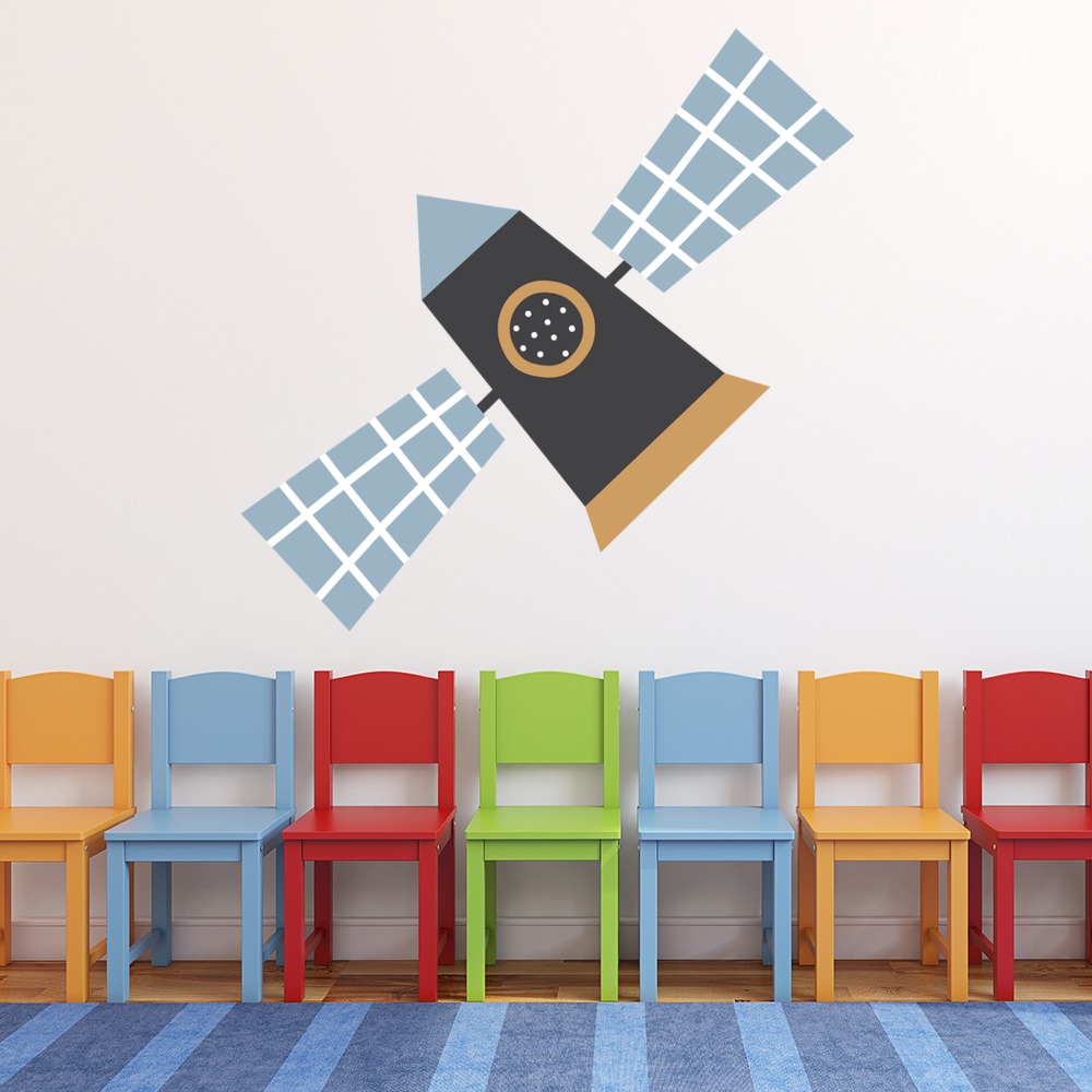 Space Satellite Nursery Wall Sticker