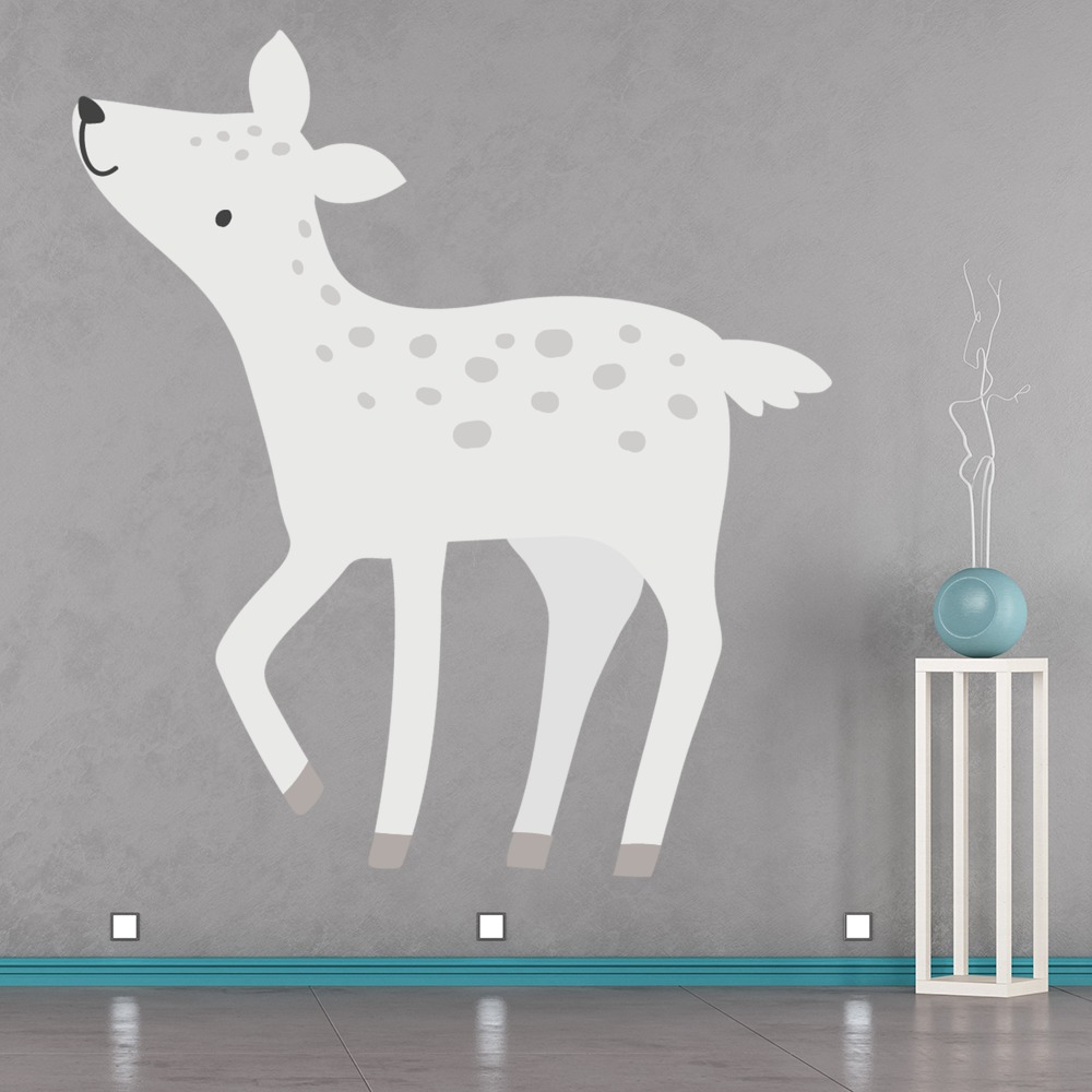 Woodland Deer Nursery Wall Sticker - Mod4