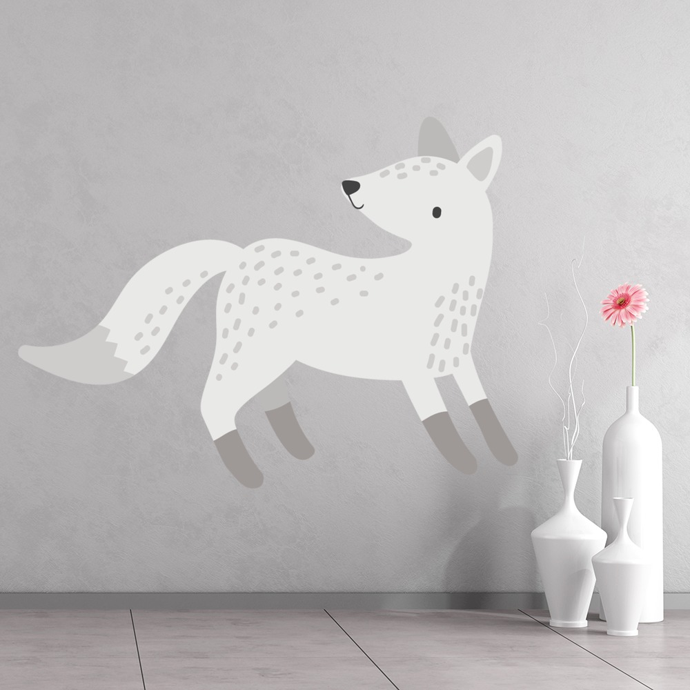 Winter Fox Woodland Nursery Wall Sticker