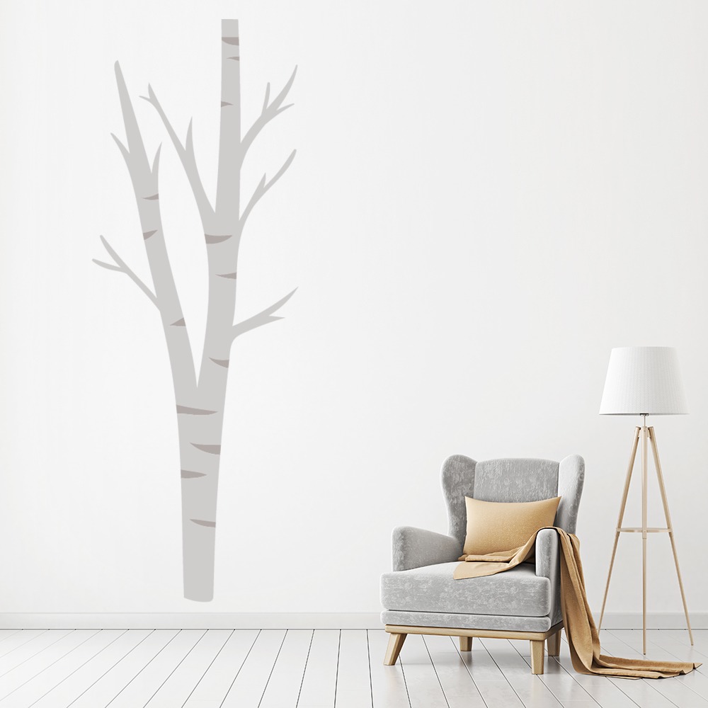 Grey Winter Tree Woodland Wall Sticker