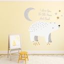 I Love You To The Moon & Back Bear Nursery Wall Sticker