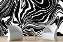 Black and White Marble Wall Mural by Andrea Haase