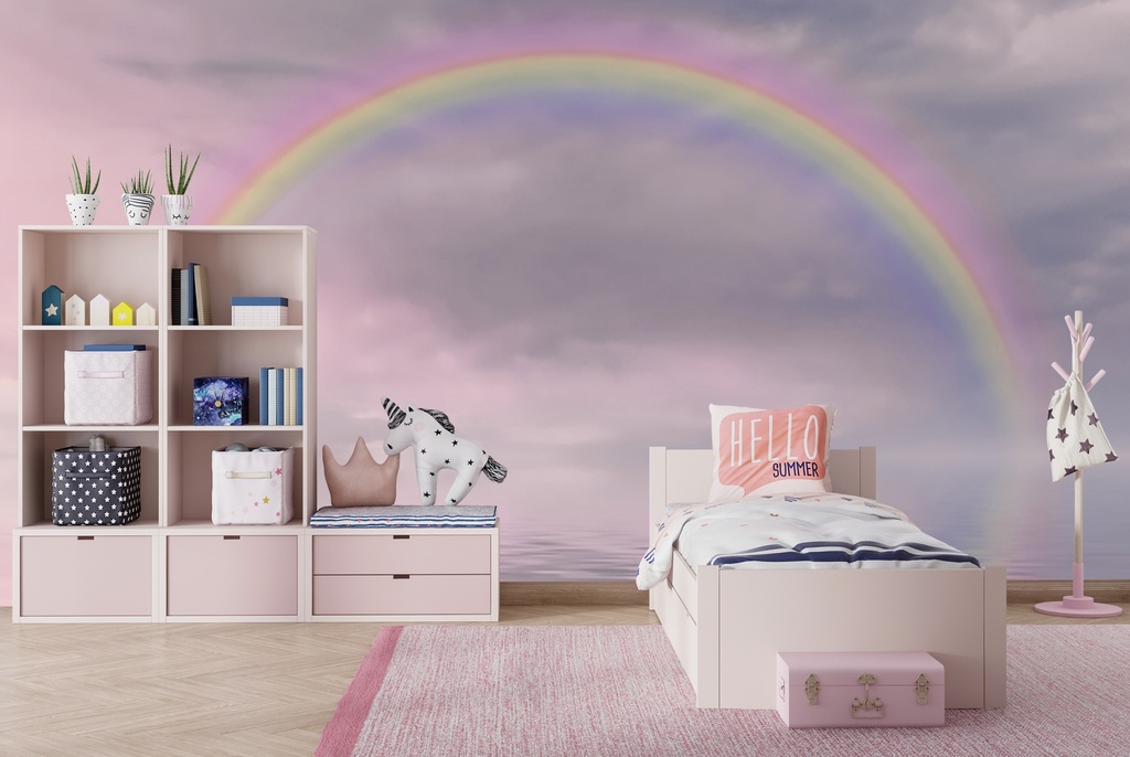 Rainbow Pink Wall Mural by Andrea Haase