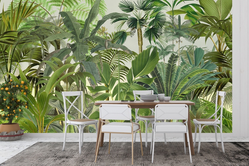 Tropical Landscape Wall Mural by Andrea Haase