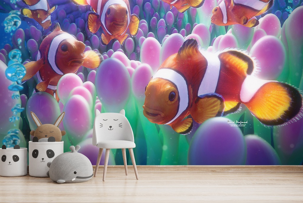 Clown Fish Wall Mural by David Penfound