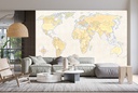 World Trekker Map Wall Mural by Marco Fabiano