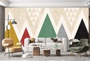 Mod Triangles Wall Mural by Michael Mullan
