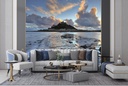 Causeway at Sunset Wall Mural by Andrew Ray