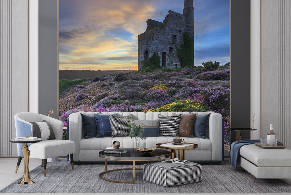 Engine House at Sunset Wall Mural by Andrew Ray