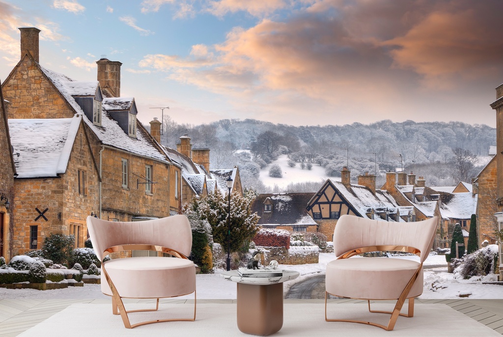 Broadway, Cotswold Wall Mural by Andrew Roland