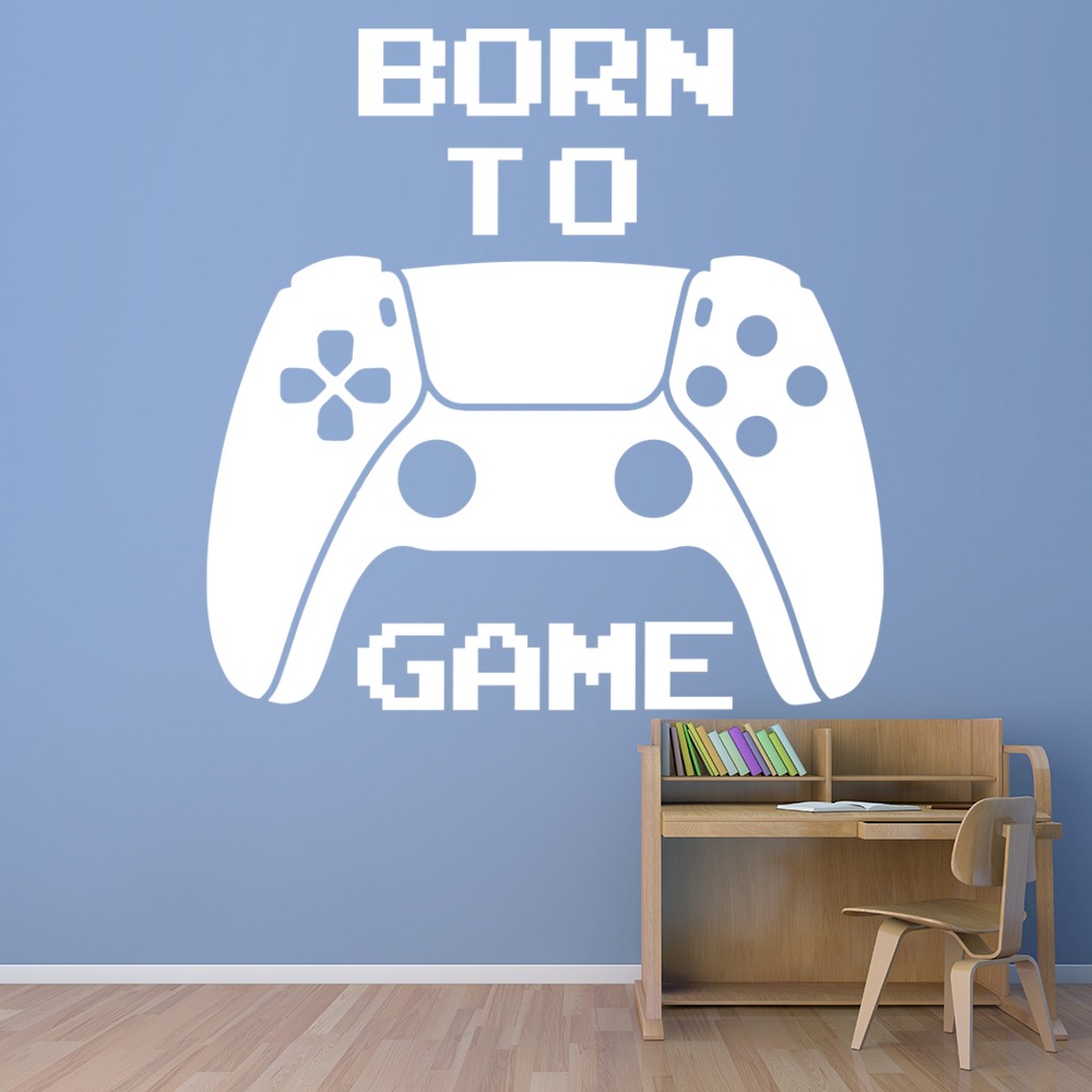 Born To Game 2 Gamer Kids Wall Sticker