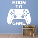 Born To Game 2 Gamer Kids Wall Sticker
