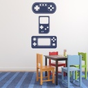 Retro Gaming Consoles Gamer Kids Wall Sticker
