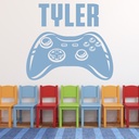 Personalised Name Controller 3 Gamer Kids Wall Sticker