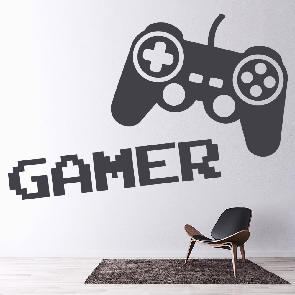 Gamer Controller Gamer Kids Wall Sticker
