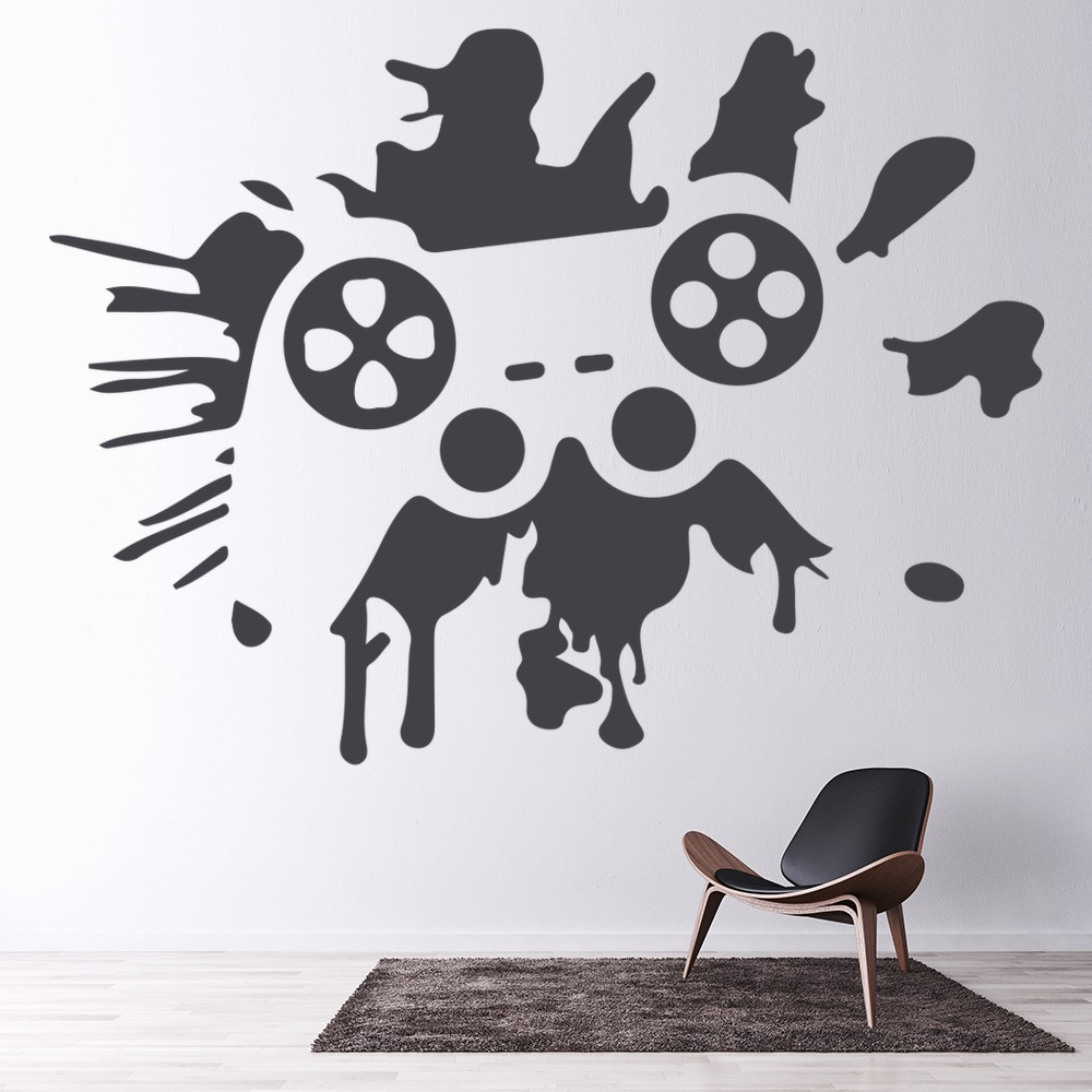 Gaming Console Controller Gamer Kids Wall Sticker | Icon Wall Stickers