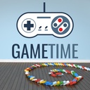 GAMETIME Gaming Control Gamer Kids Wall Sticker