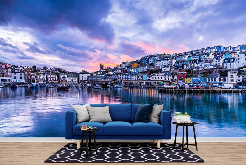 Seaside Harbour Wall Mural by Gary Holpin