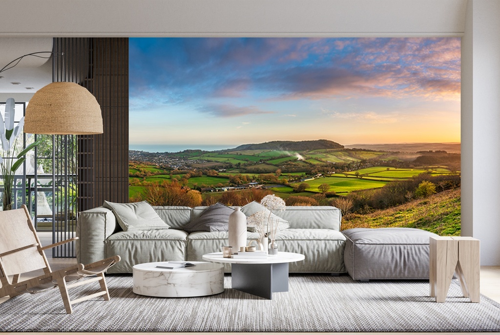 Sunset at Fire Beacon Hill Wall Mural by Gary Holpin